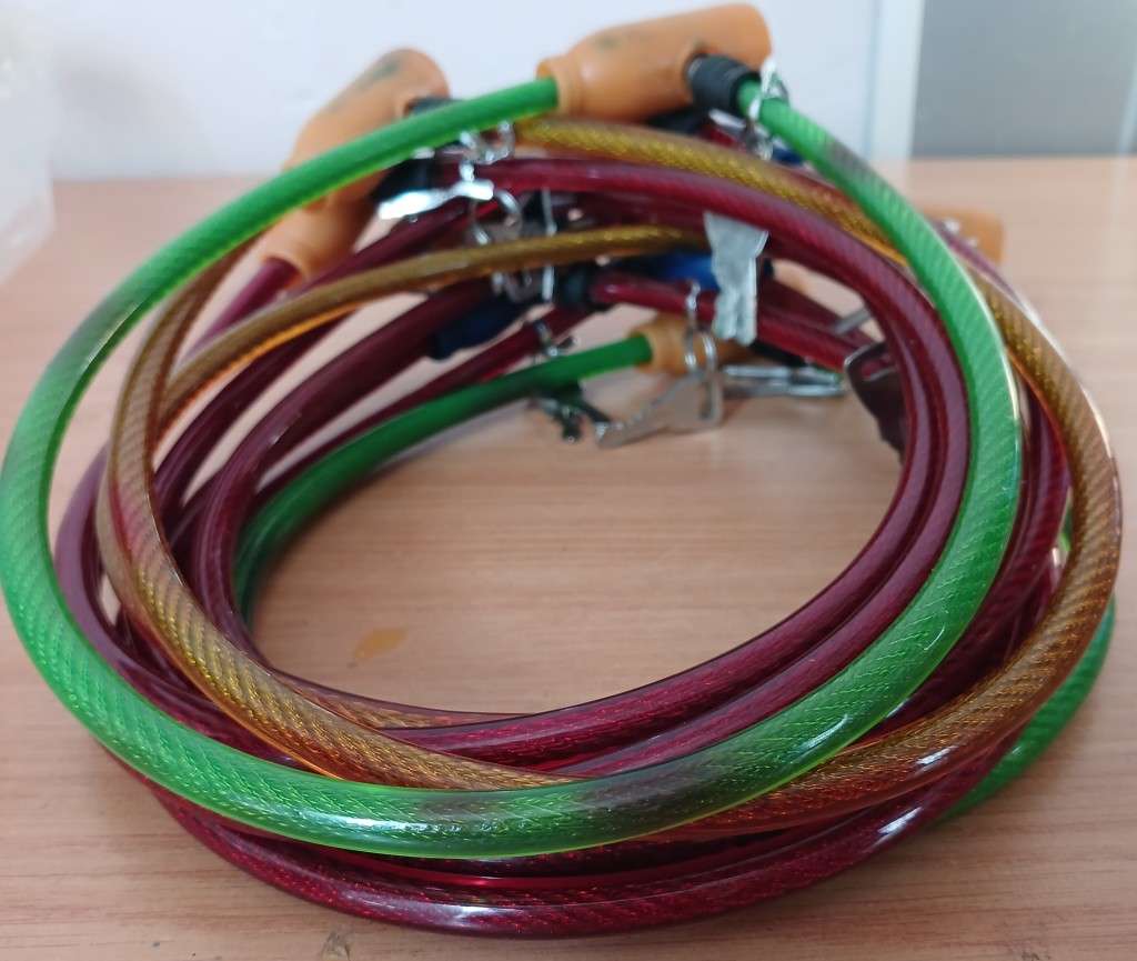 10 Piece 600mm Steel Rope PC/Bicycle Lock