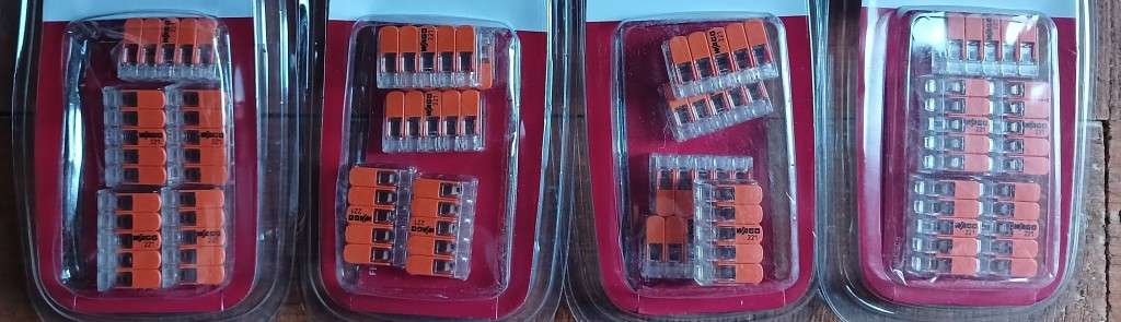 Wago 221 Compact 5 way Splice Connector (1 bid for 20 connectors)
