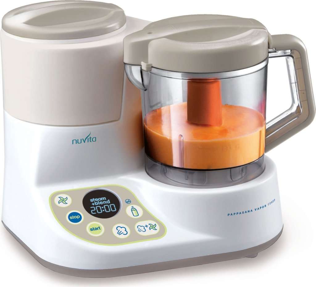 Nuvita Pappasana Vapor Combo 6-in-1 Food Processor, Steamer & Bottle Warmer (Plug Change)