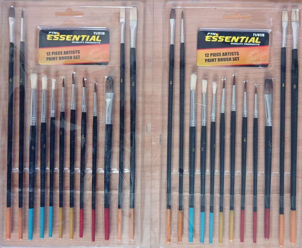 12 Piece Arts/Craft Paint Brushes (1 bid for 2 sets)
