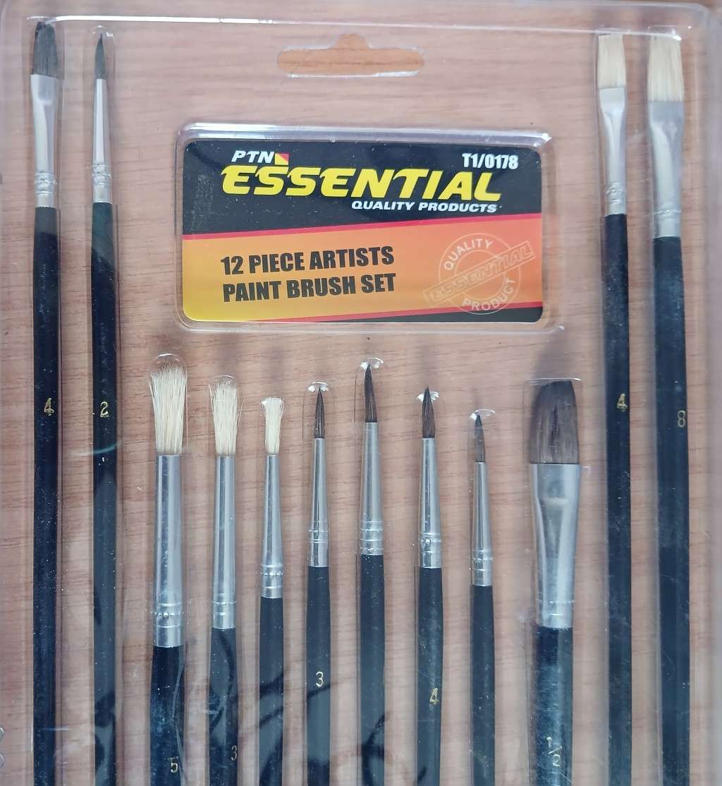 12 Piece Arts/Craft Paint Brushes (1 bid for 2 sets)
