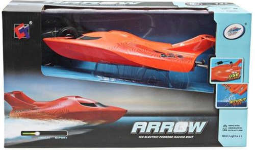 Remote Control Speed Boat USB Rechargeable Boys Christmas Birthday Gift Orange