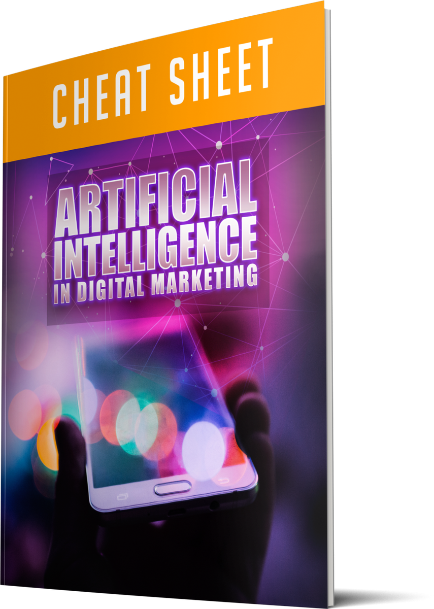 Artificial Intelligence In Digital Marketing - 25 Pages Ebook Mindmap Resources Cheat Sheet SET