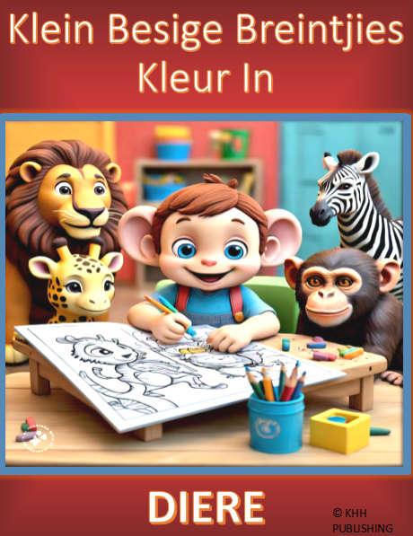 Klein Besige Breintjies Kleur In:  DIERE - Inkleur eBoek