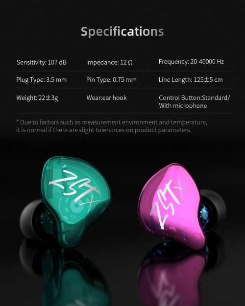 KZ ZST X 1DD+1BA Hybrid In-ear monitor earphones