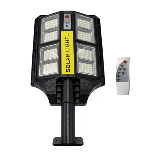 200W Solar Street Light with Motion Sensor Garden Light Telescopic Pole Outdoor Flood Light