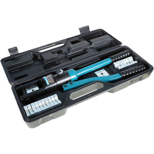 Electrician`s integral manual hydraulic pliers multi-function crimper tool kit
