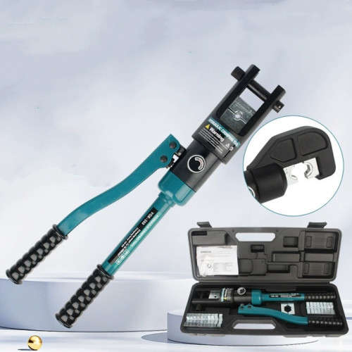 Electrician`s integral manual hydraulic pliers multi-function crimper tool kit