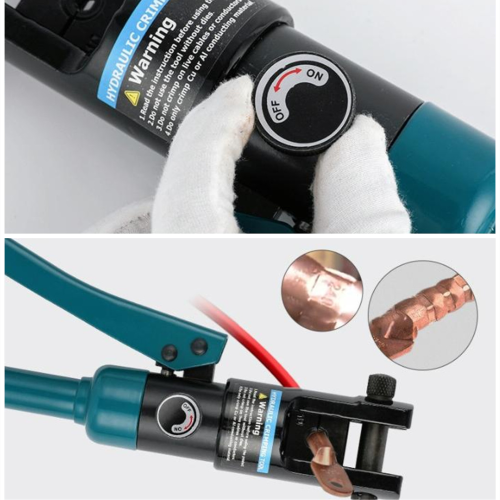 Electrician`s integral manual hydraulic pliers multi-function crimper tool kit