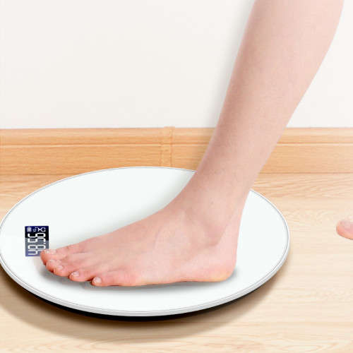 Digital Kitchen Scale Round Glass Scale Smart LCD Display Electronic Scale