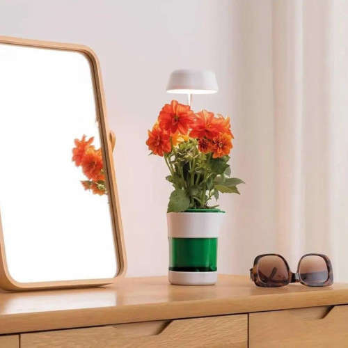 LED Plant Light Automatic Watering Desktop Flower Pot