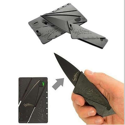 Credit Card Outdoor Camping Folding Pocket Knife Mini Survival Knife