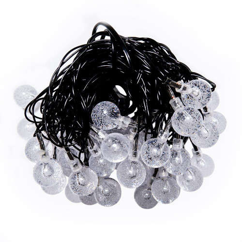 Solar string lights outdoor spherical bulb string lights waterproof solar garden lights
