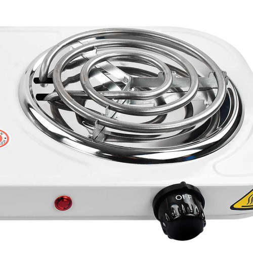 Portable Electric 2 Burner Spiral Cooker Coil Instant Heat Dual Helix Circuit