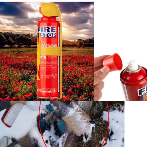 500ml portable foam fire extinguishing agent car fire extinguisher home safety