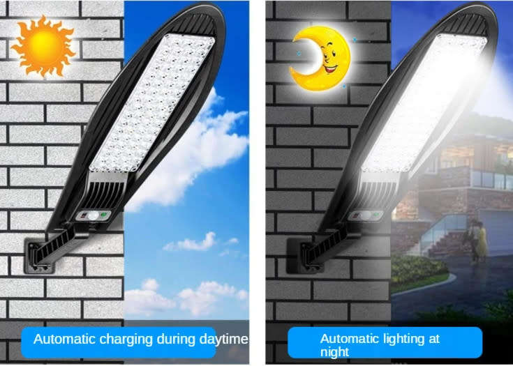 1650 Lumens Solar Light Induction Street Light Garden Light Outdoor Lighting