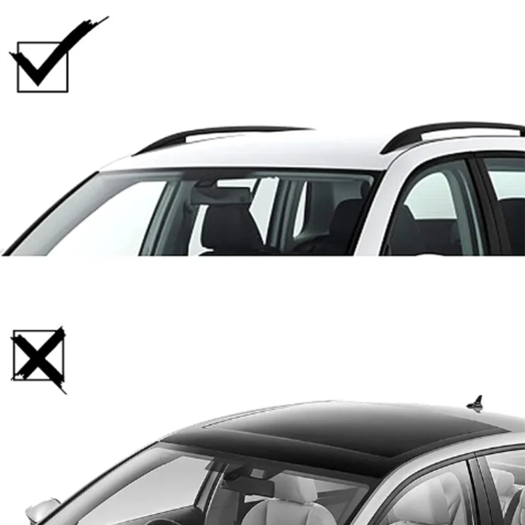 Roof Bracket Double Aluminum Square Tube Storage Rack Travel Transport Bracket