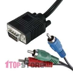 VGA To RCA , PC to TV cable 1.5M VGA component to TV/HDTV
