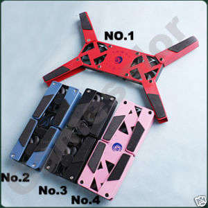2 fan Folding USB Laptop PC Cooling Cooler Pad
