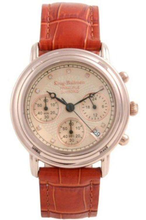 Krug Baumen Principle Diamond Rose Gold Chronograph Gents Watch! NEW! R1 NO RESERVE!