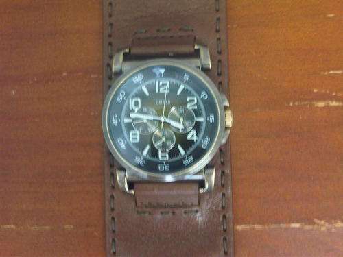 Genuine guess antique stainless steel watch
