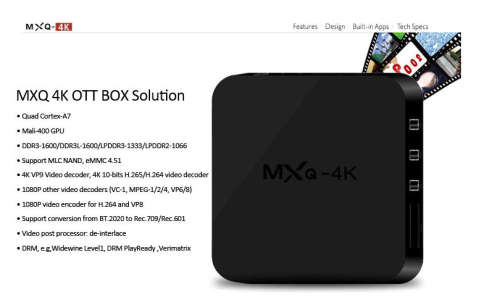 MXQ 4K ANDROID MEDIA STREAMER