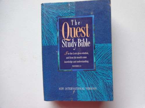 The Quest Study Bible NIV soft cover book  covered with plastic wrap - read further