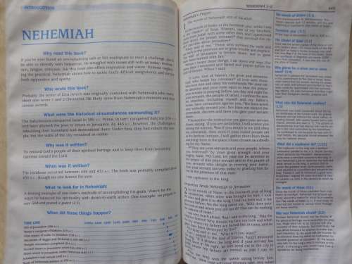 The Quest Study Bible NIV soft cover book  covered with plastic wrap - read further