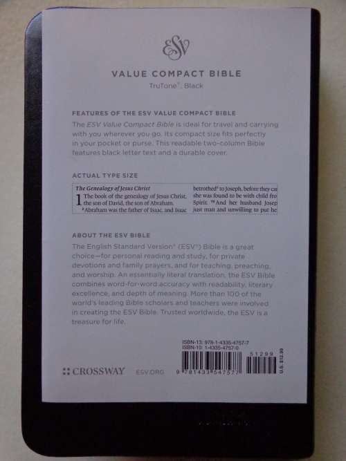 New ESV Pocket Bible (Trutone leather)