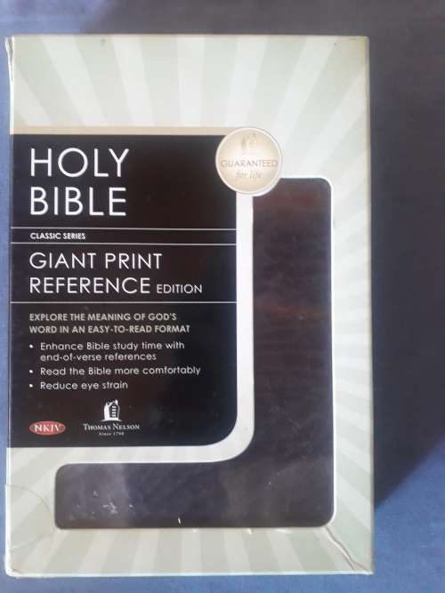 Thomas Nelson NKJ HOLY BIBLE Reference (US import)  - Burgundy Bonded Leather, Thumb Index, as New