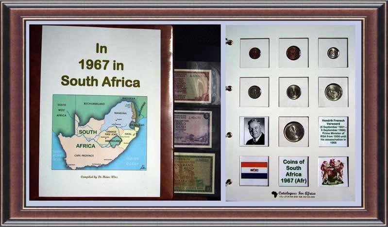 1967A unc set in Hartbeger flips and protective board in file with notes