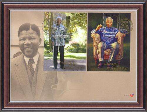 Philately 4  Heads of State- F14.1 SA  2008 Mandela 90  FDC 7.130