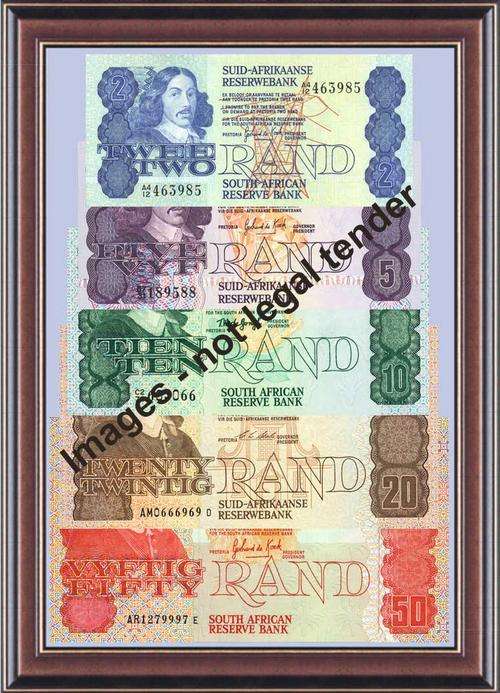 Van Riebeeck series last type LUCKY PACKET of EF notes