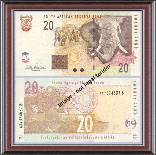 South Africa: R20 Version 12 (Eng predom) GM1 AA prefixed Unc notes