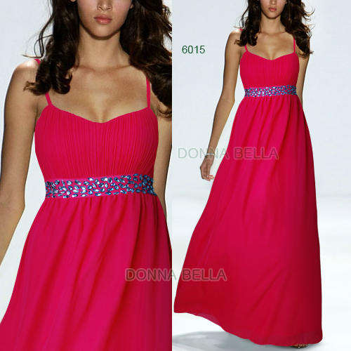 Ferrinio Fuschia Red Evening Dress