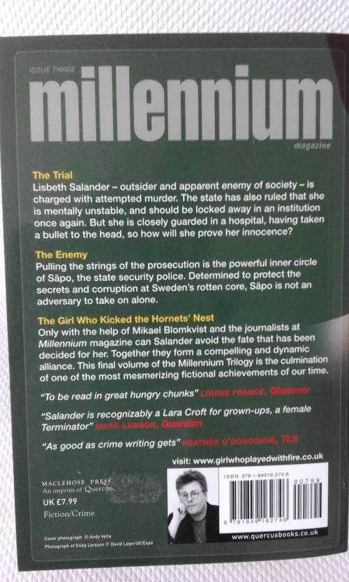 THE GIRL WHO KICKED THE HORNET'S NEST BY STIEG LARSSON