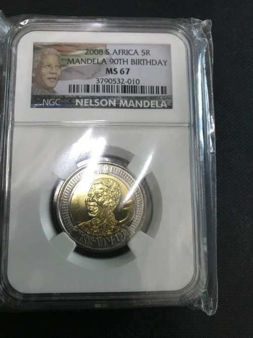 Mandela R5 ms67 graded