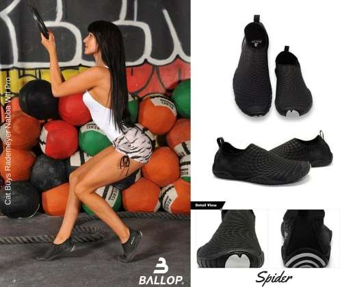 4 Pairs *Bid per Pair! Ballop Spider Black Aqua / Gym Shoe Lightweight Size 7, 8, 9 and  10