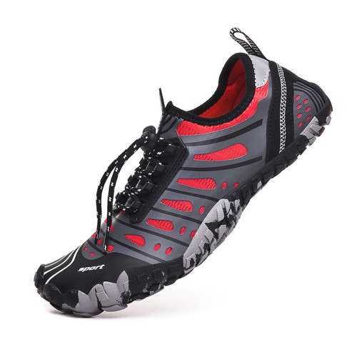Red Aqua Outdoor Self Adjust Lace up Shoe Various Sizes