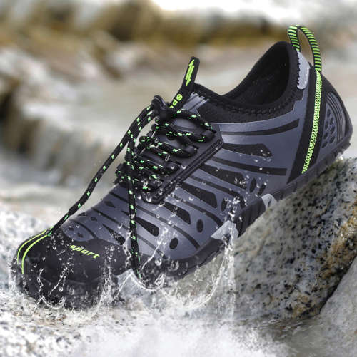 Grey Water Outdoor Self Adjust Lace up Shoe Various Sizes