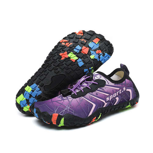 Gradient Purple Aqua / beach barefoot shoes Various Sizes