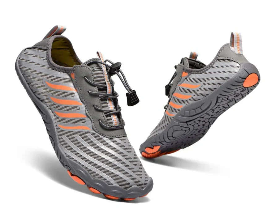 Lightweight barefoot feel Aqua Shoes  Grey Lace Up Size 7