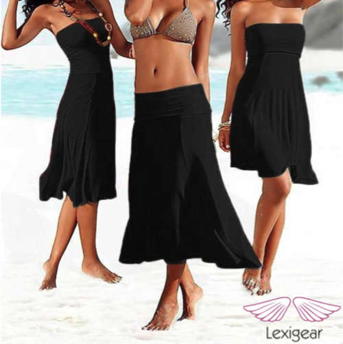 Convertible Dress | Skirt Size S/M Black (Size 8-10) wear in various ways!
