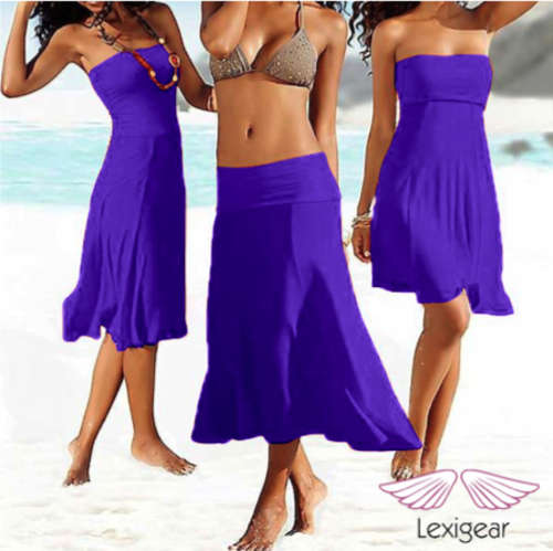 Purple 3Way Beach Dress Size S/M (8-10)