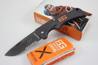 Gerber Bear Grylls Survival Series, Compact Scout Knife, Drop Point