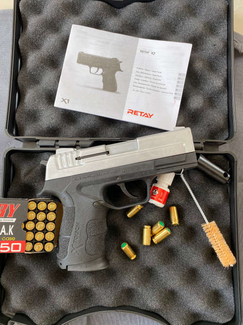 Retay X1 Blank Gun for self defence (chrome)