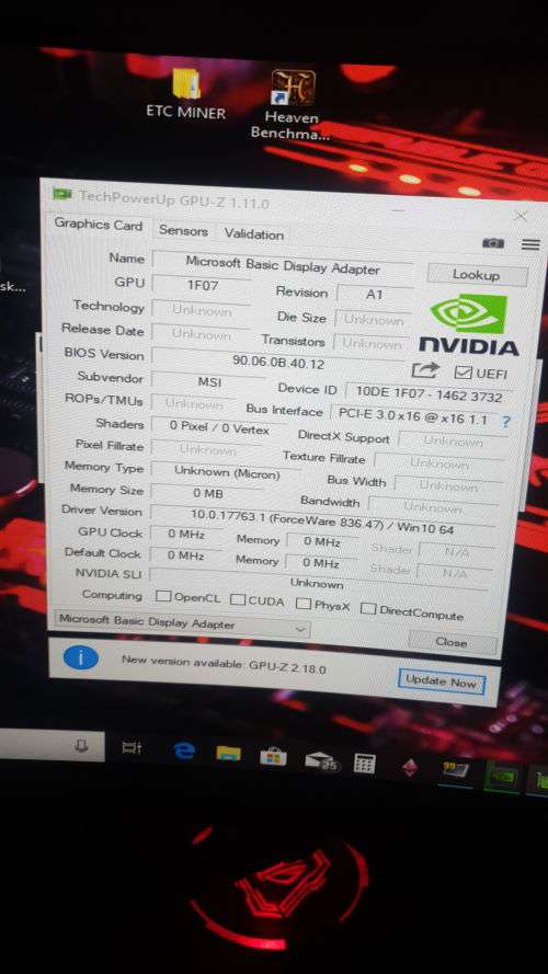 MSI RTX 2070 GAMING Z