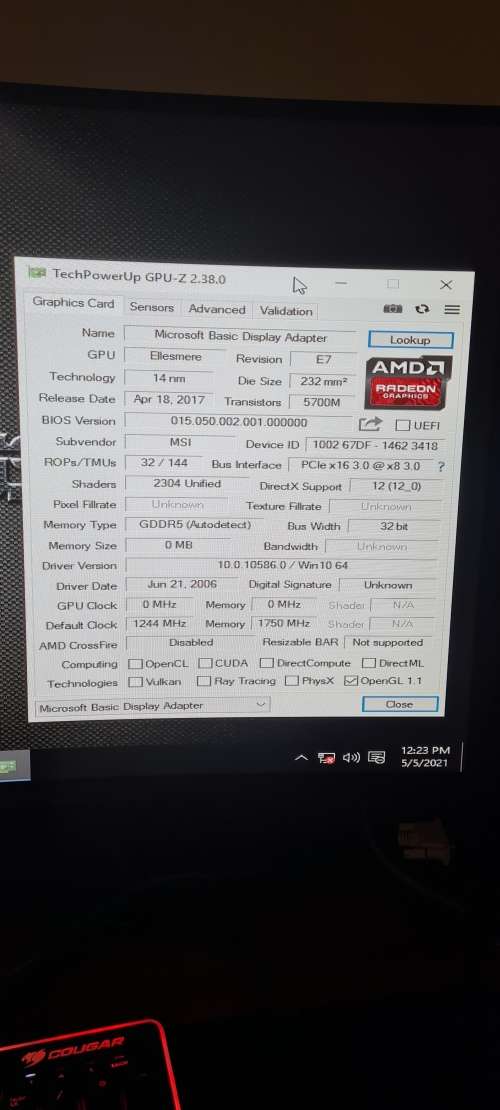 UNKNOWN GPU RX