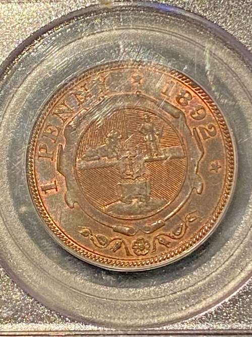 1892 Penny MS 63 BN PCGS