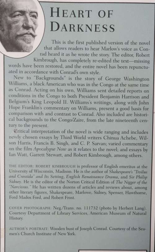 Heart of Darkness - by Joseph Conrad